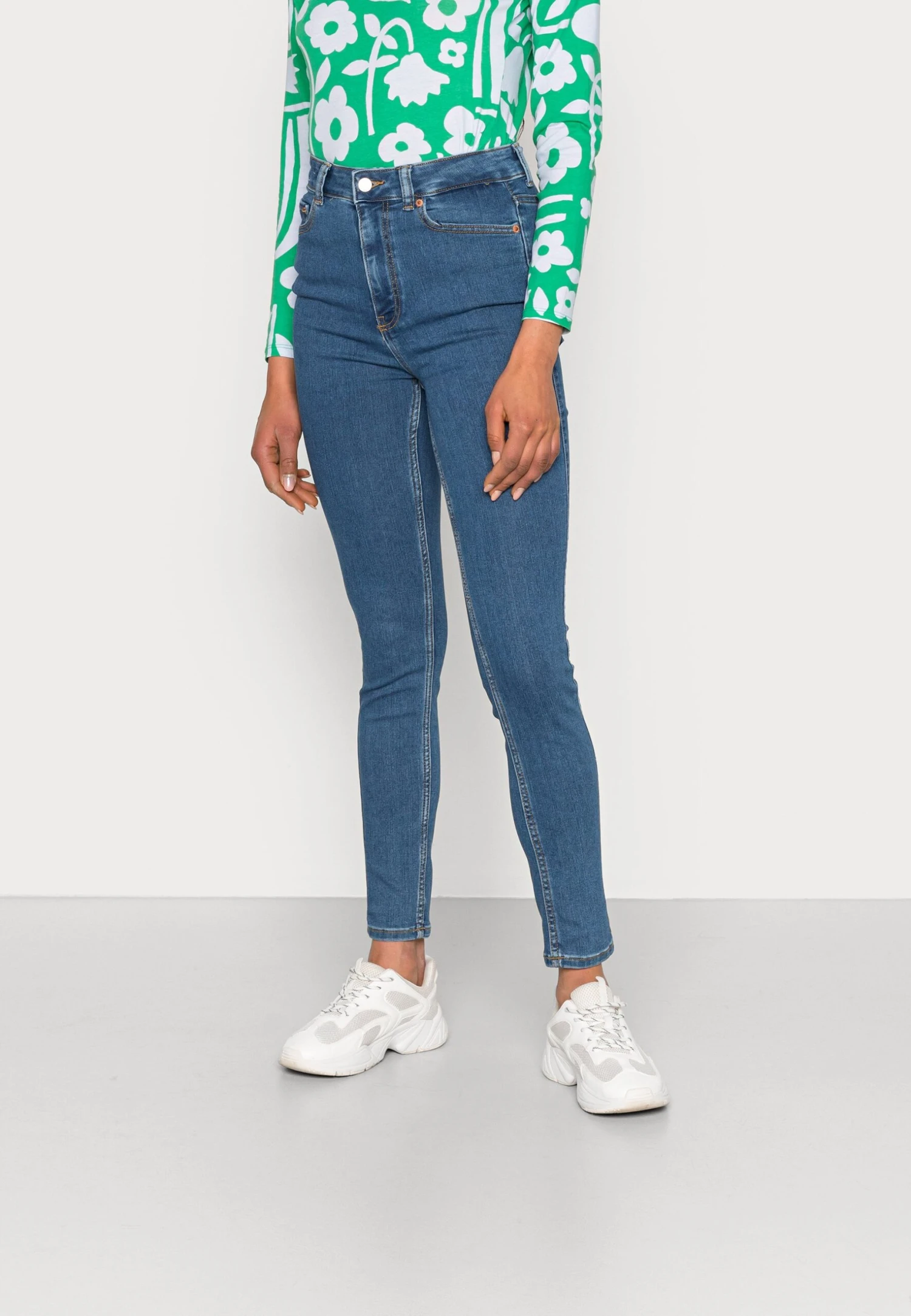 JJXX VIENNA - Jeansy Skinny Fit - Medium Blue Denim