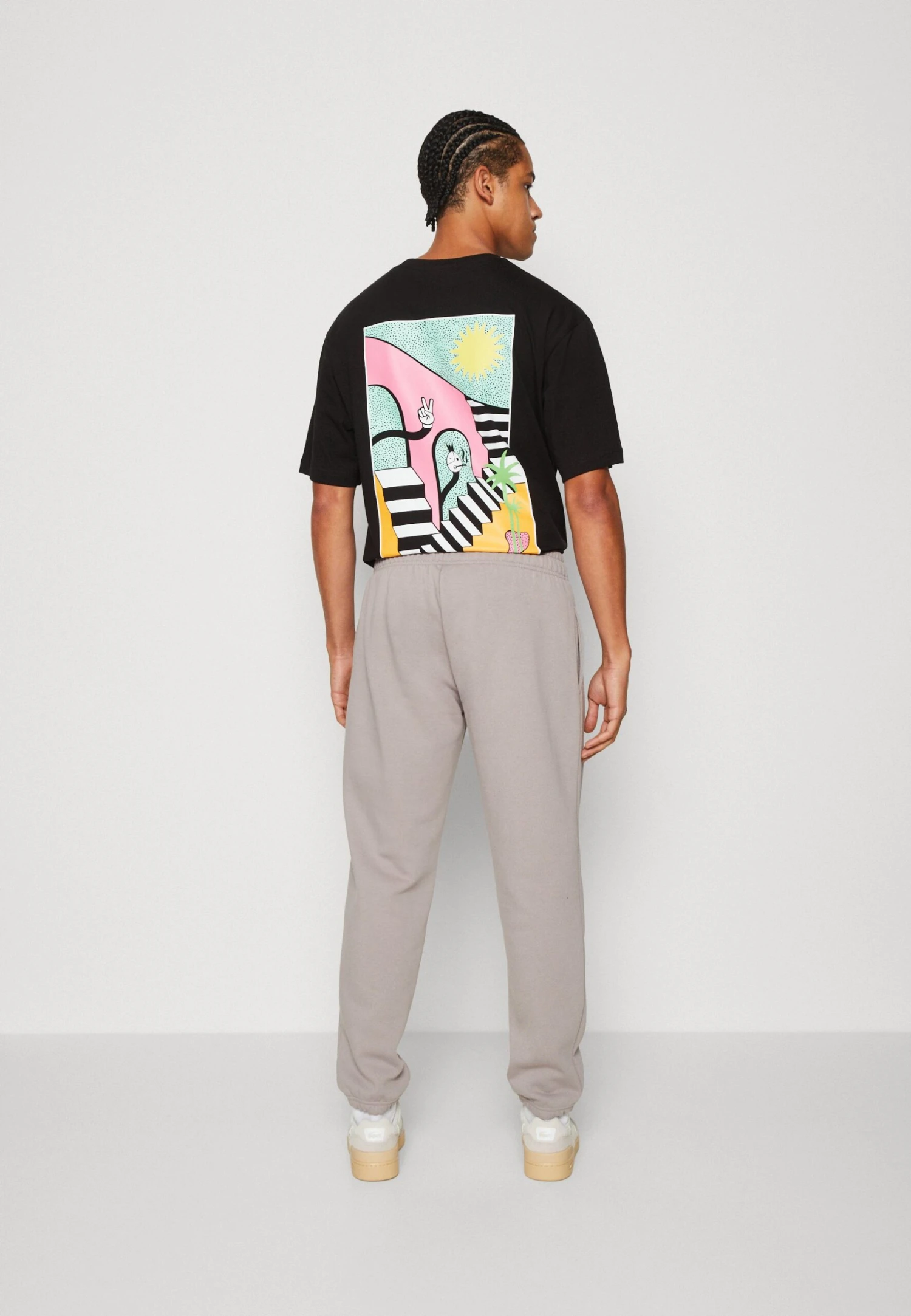 PALMS SPORTS PANTS UNISEX - Spodnie Treningowe - Nude - obrazek 3