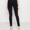 711 DOUBLE BUTTON - Jeansy Skinny Fit - Night Is Black