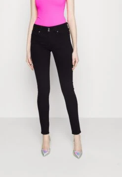 711 DOUBLE BUTTON - Jeansy Skinny Fit - Night Is Black