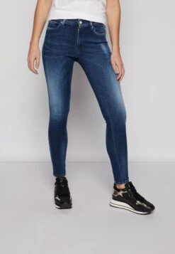 Replay LUZIEN HYPERFLEX PANTS - Jeansy Skinny Fit - Medium Blue