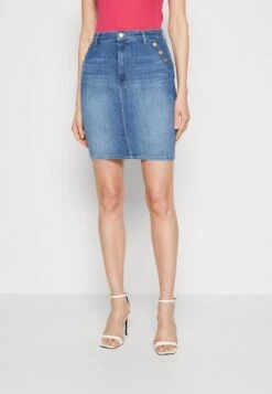 Guess IOLONDA SKIRT - Spódnica Mini - Feather Sky