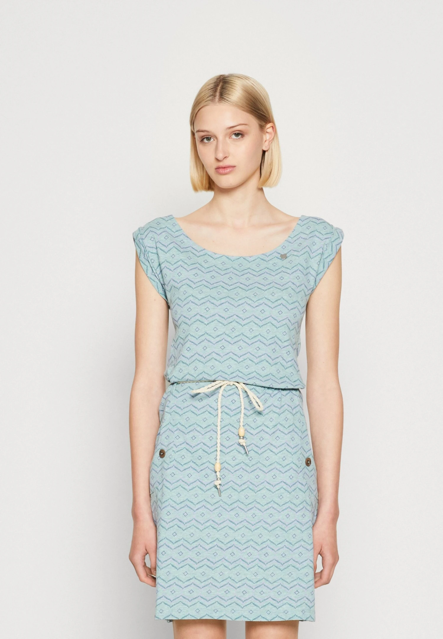 Ragwear TAGG ZIG ZAG - Sukienka Z Dżerseju - Aqua