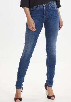 Fransa FRZOZA 1 JEANS - Jeansy Skinny Fit - Blue Denim