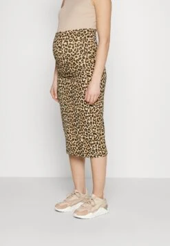 Mamalicious MLMIA MIDI SKIRT - Spódnica Ołówkowa - Braun