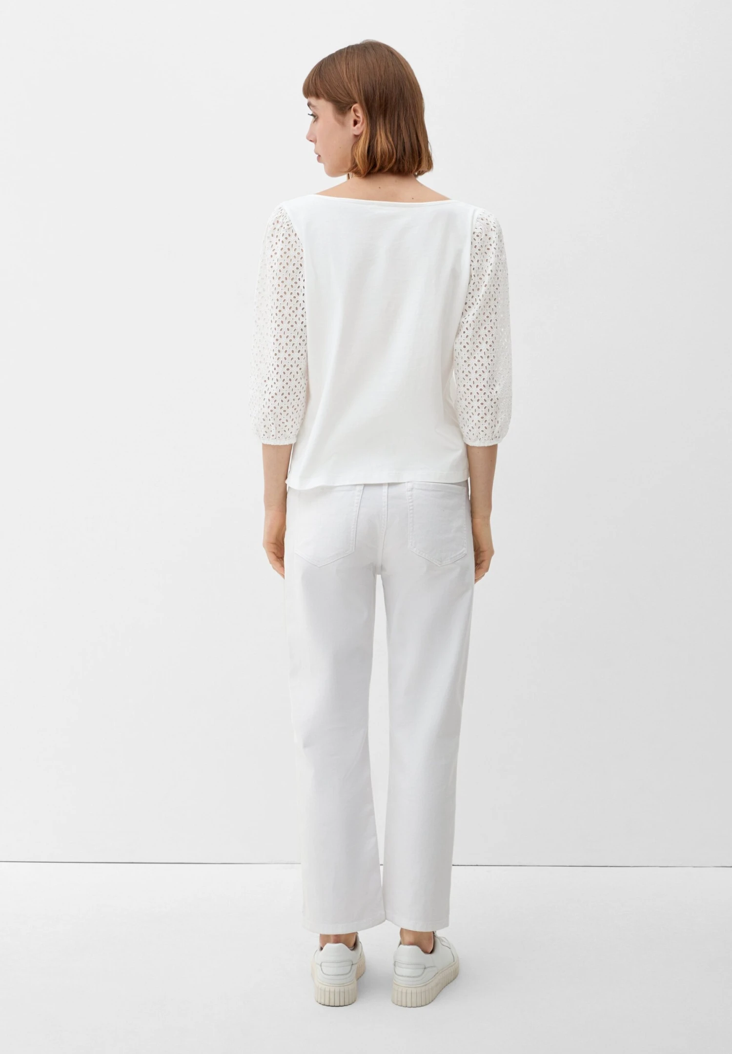 S.Oliver IM FABRICMIX - Bluzka - Ecru - obrazek 3