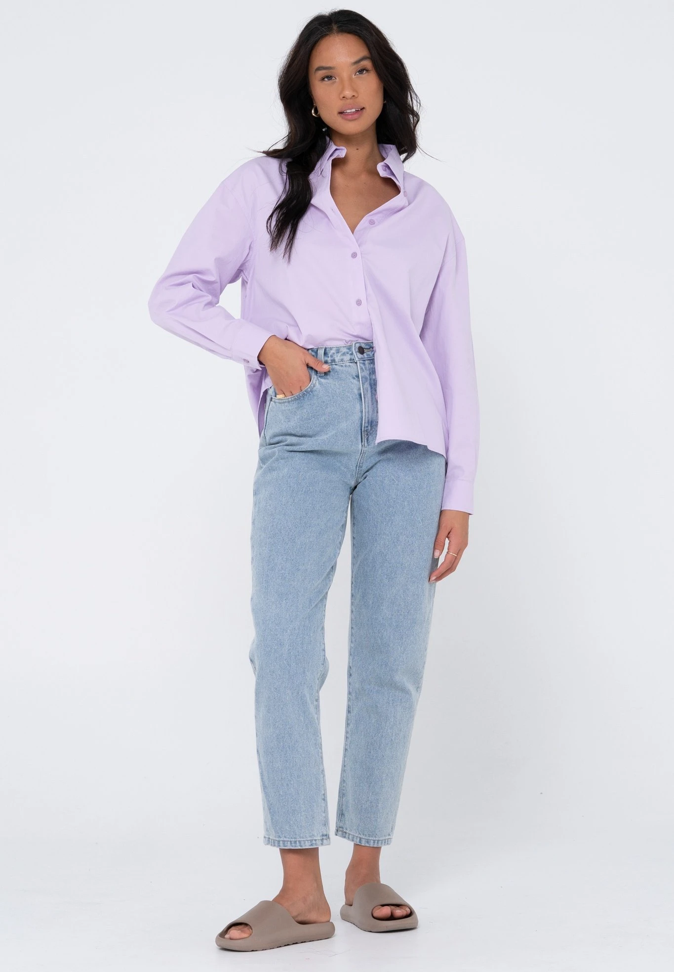 Rusty POPSICLE LONG SLEEVE - Koszula - Lavender - obrazek 7