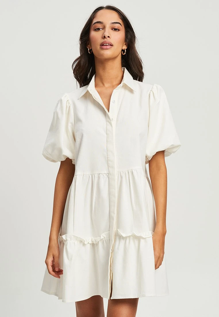 Tussah ARNA - Sukienka Koszulowa - White