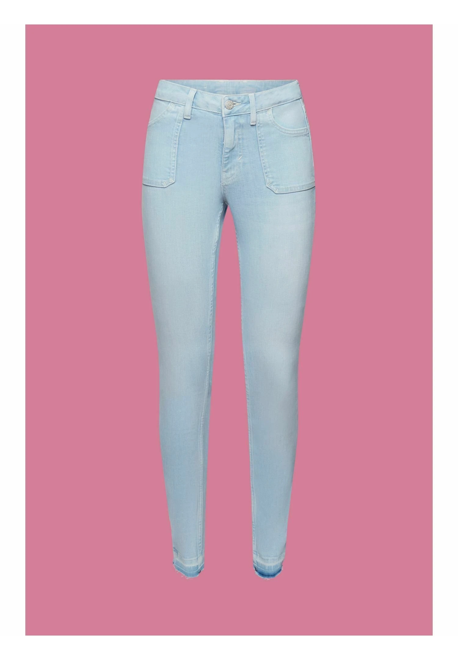 ESPRIT AUS MIT STRETCHKOMFORT - Jeansy Skinny Fit - Blue Bleached - obrazek 10