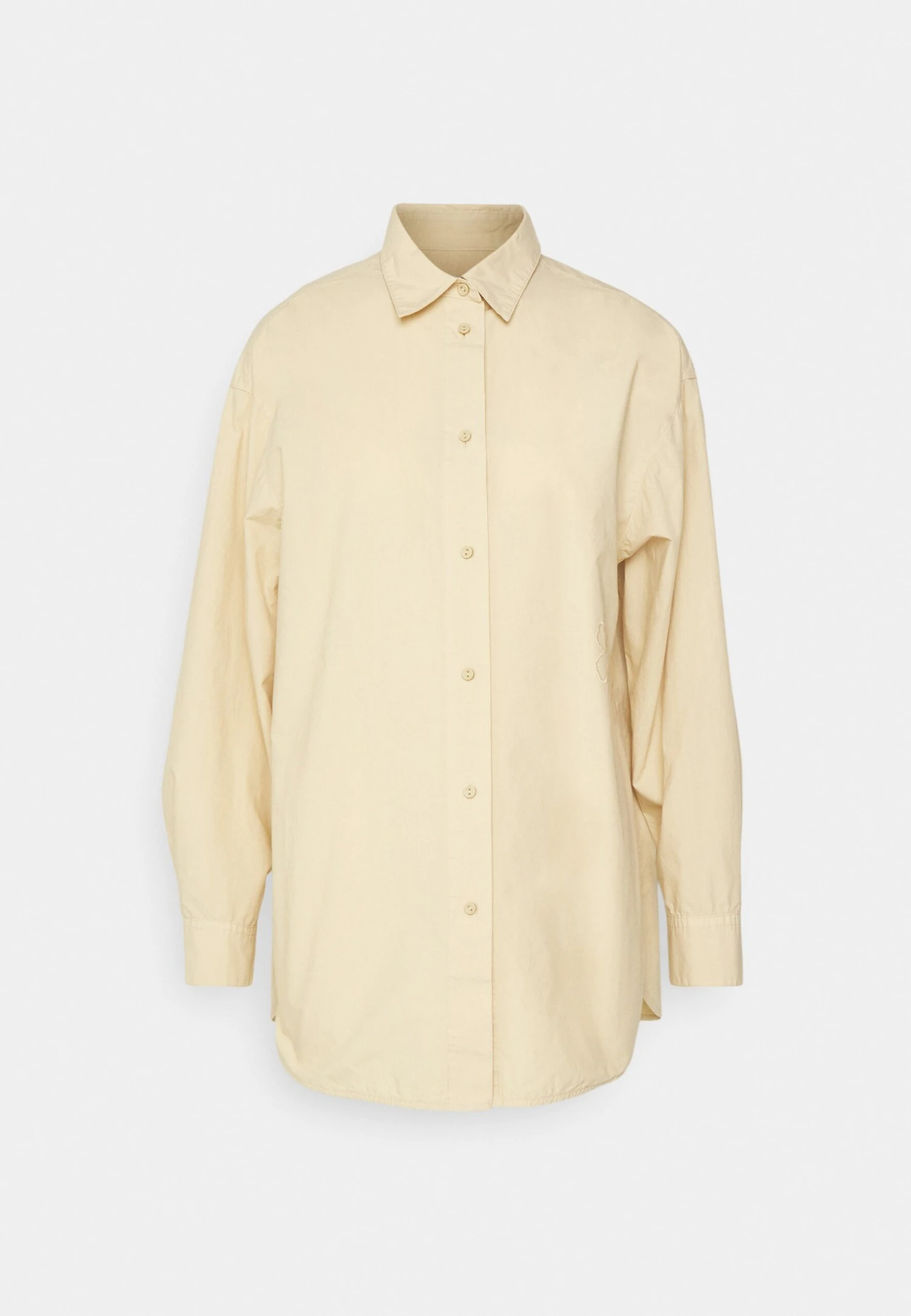 Marimekko GRISTE SOLID SHIRT - Bluzka - Beige - obrazek 7