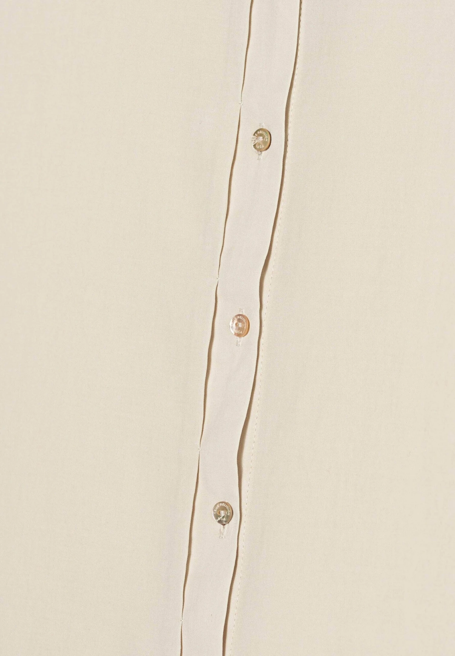 True Religion SHORT-SLEEVED - Koszula - Oatmeal - obrazek 5