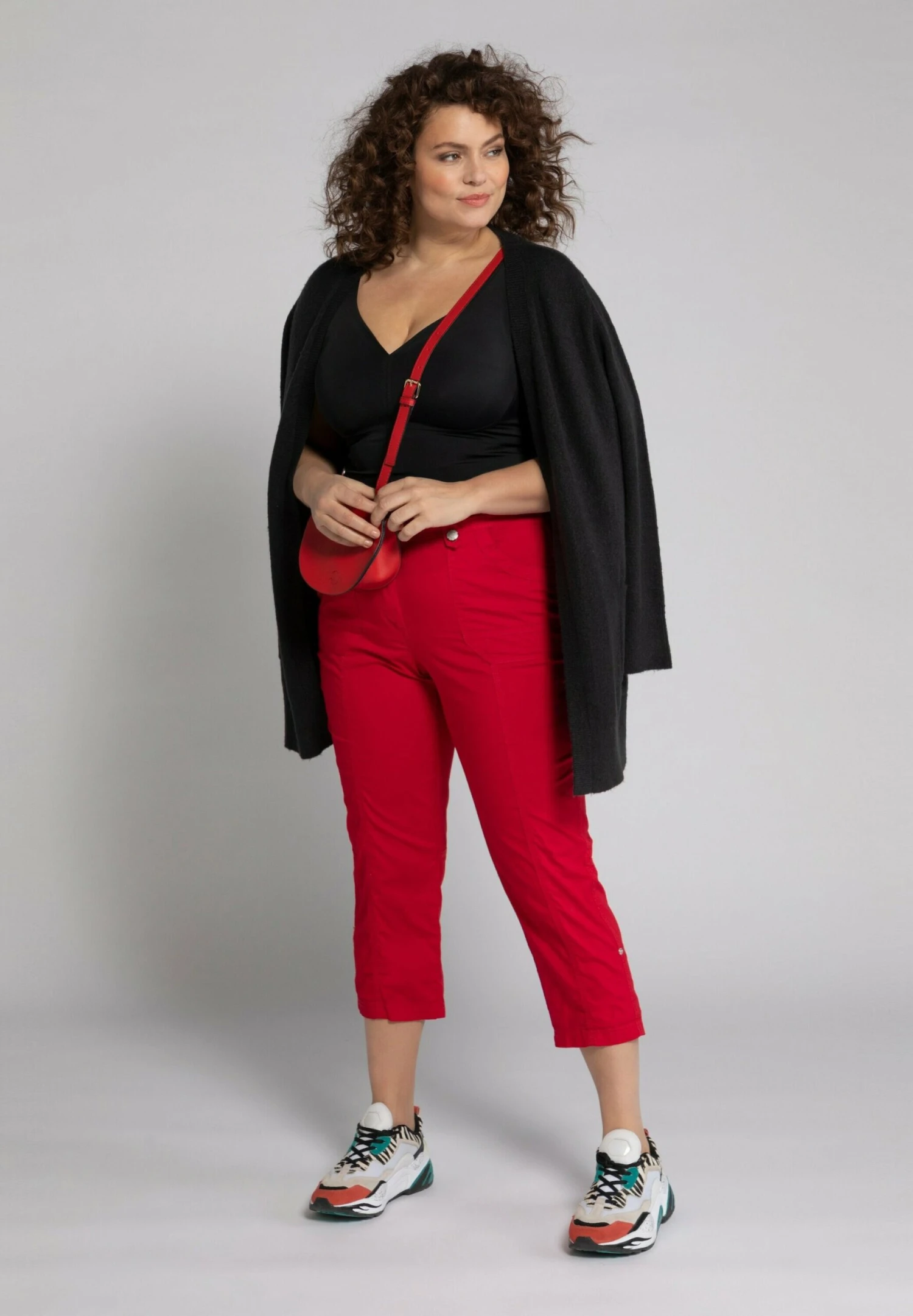 Ulla Popken Spodnie Materiałowe - Rot - obrazek 2