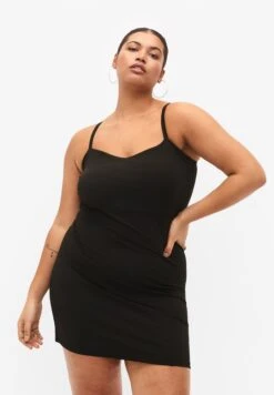 GERIPPTES TRÄGER - Sukienka Dzianinowa - Black