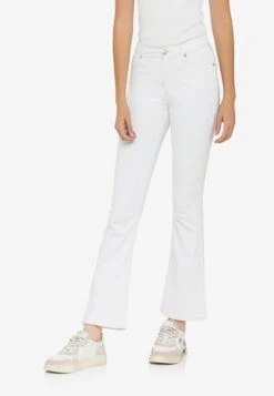 True Religion Jeansy Dzwony - White