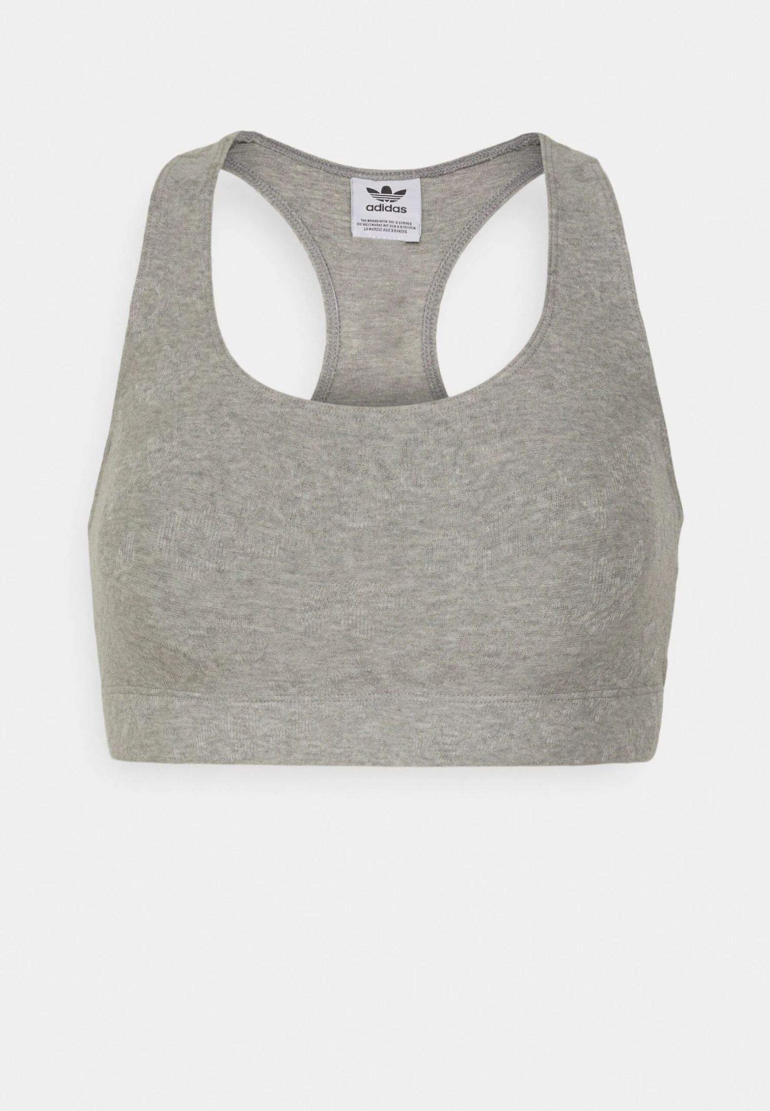 Adidas Originals ORIGINALS BRALETTE - Biustonosz Bustier - Medium Heather Grey - obrazek 2
