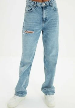 Trendyol Jeansy Relaxed Fit - Blue