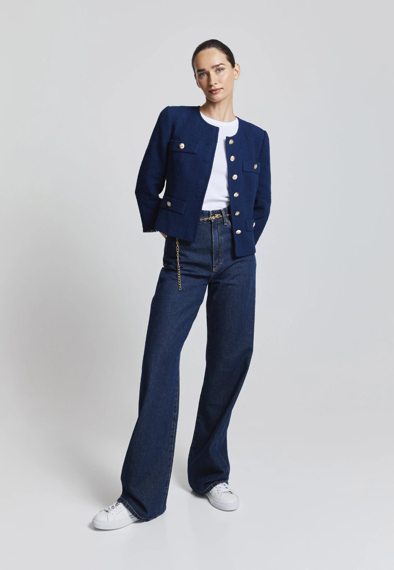 NORTHIE - Jeansy Bootcut - Denim Blue - obrazek 2