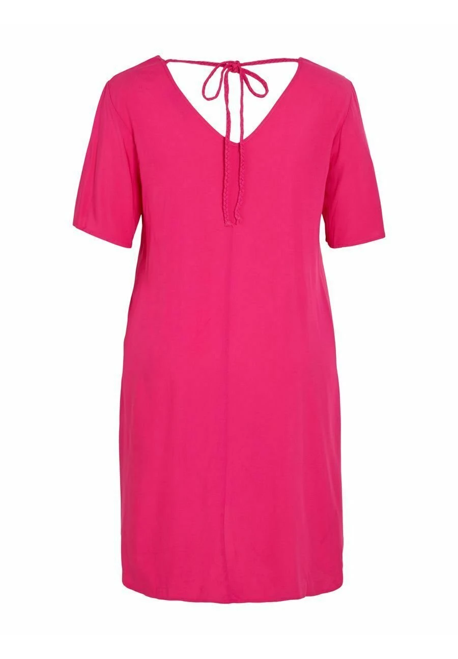 MIT KURZEN ÄRMELN CURVE - Sukienka Letnia - Pink Yarrow - obrazek 7