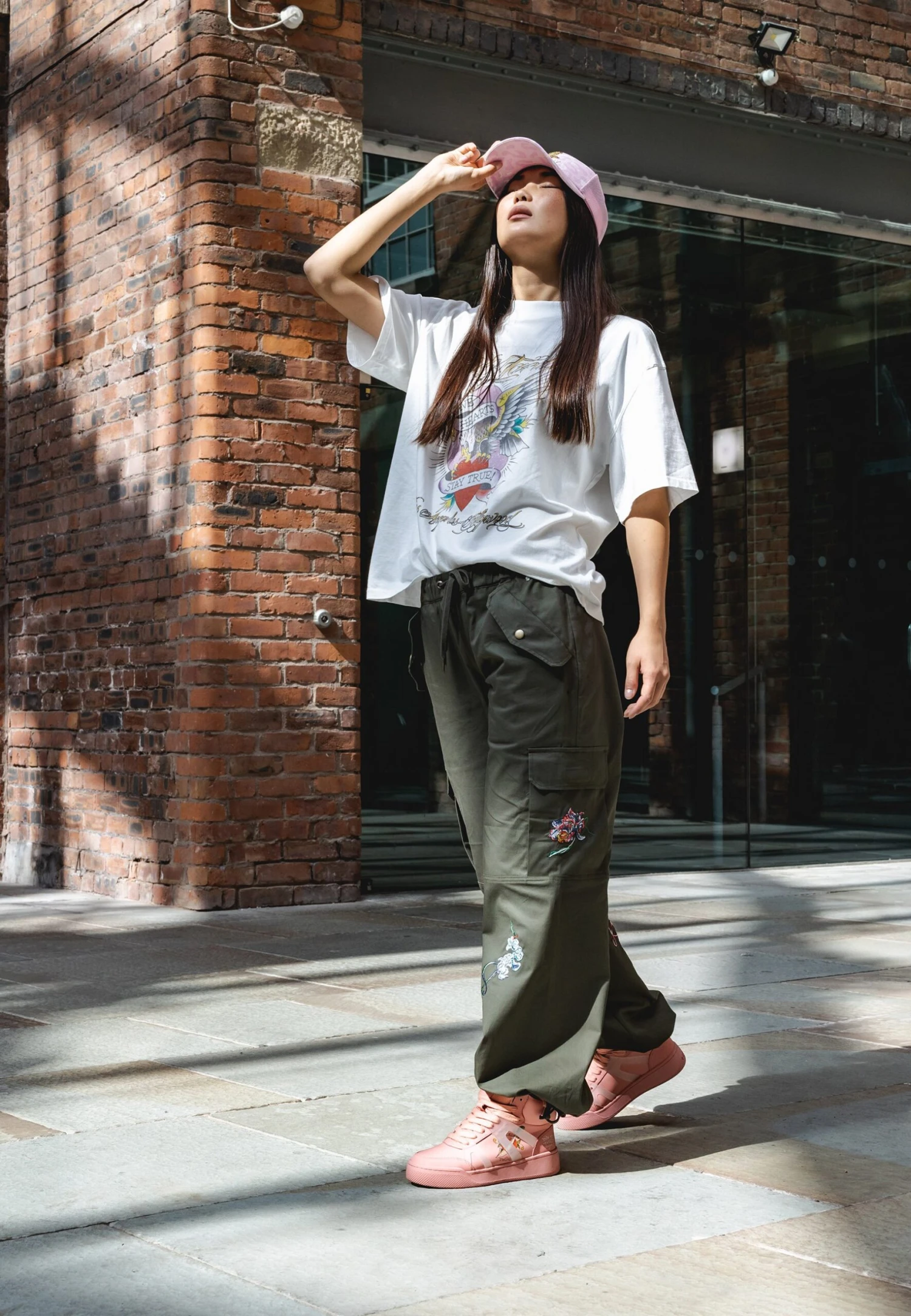 Ed Hardy MYSTIC PANTHER - Bojówki - Dusty Olive - obrazek 4