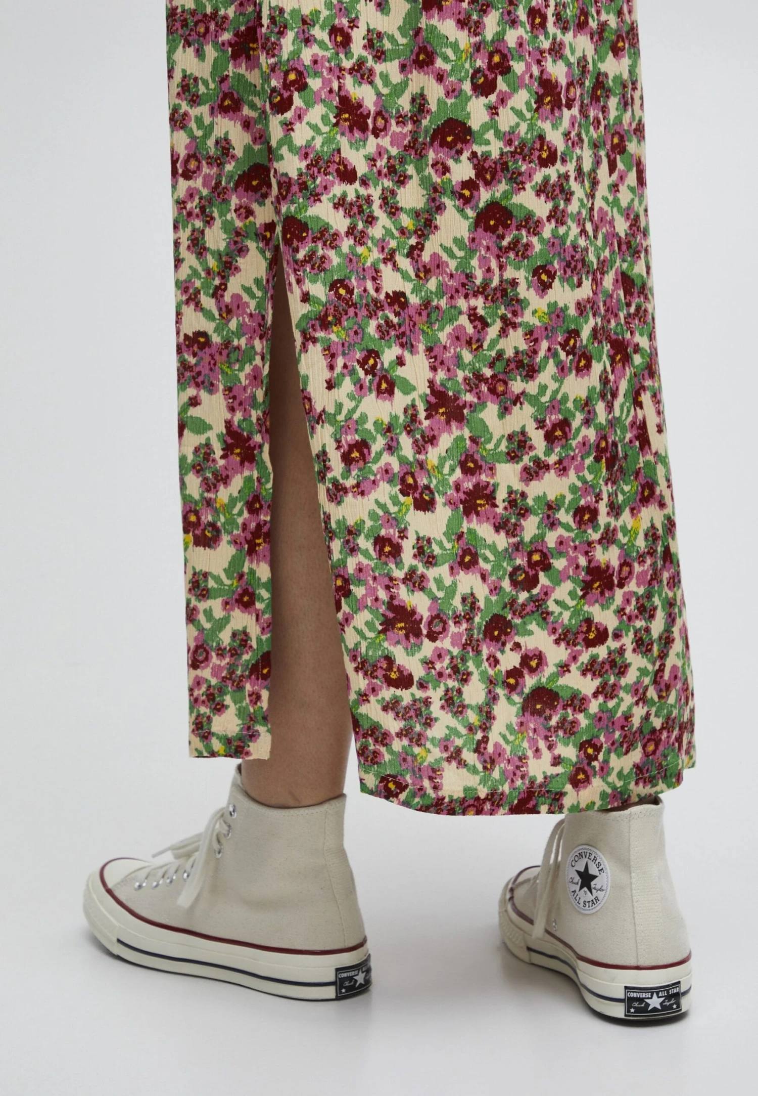 ICHI MARRAKECH - Spódnica Trapezowa - Structured Flower Mix1 - obrazek 5