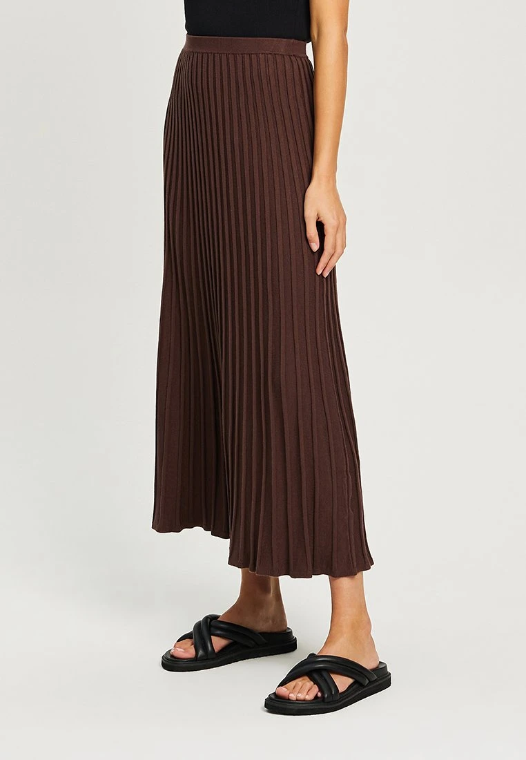 CYRUS - Spódnica Trapezowa - Chocolate - obrazek 5