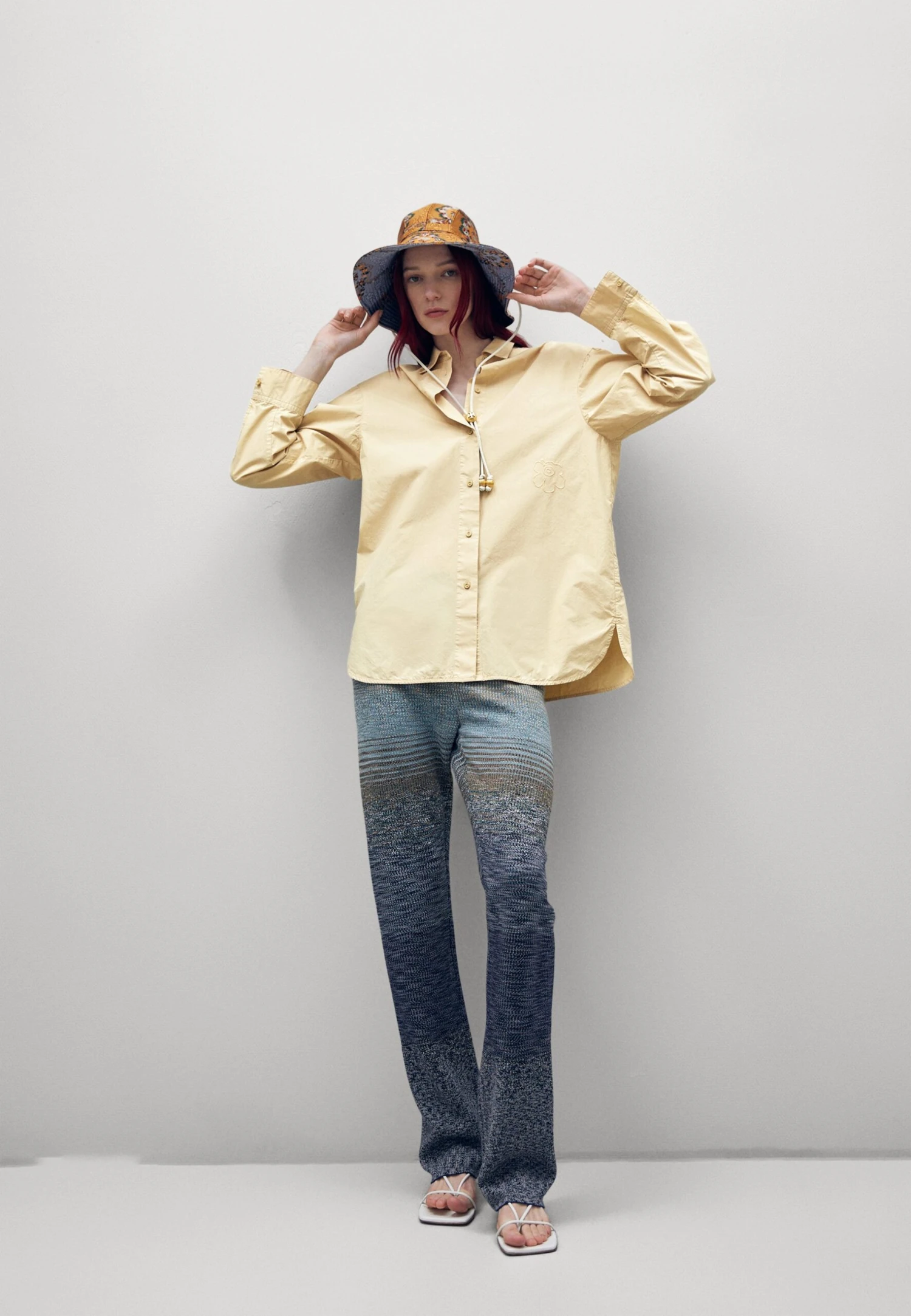 Marimekko GRISTE SOLID SHIRT - Bluzka - Beige - obrazek 2