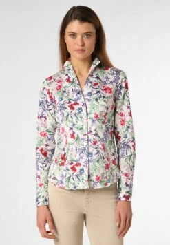 Koszula - Wei脽 Mehrfarbig Gebl眉mt