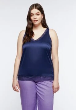 CON PIZZO - Bluzka - Blu