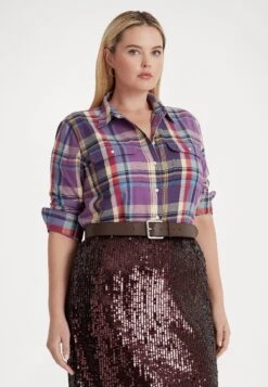 JONZALO LONG SLEEVE BUTTON FRONT SHIRT - Koszula - Purple Multi