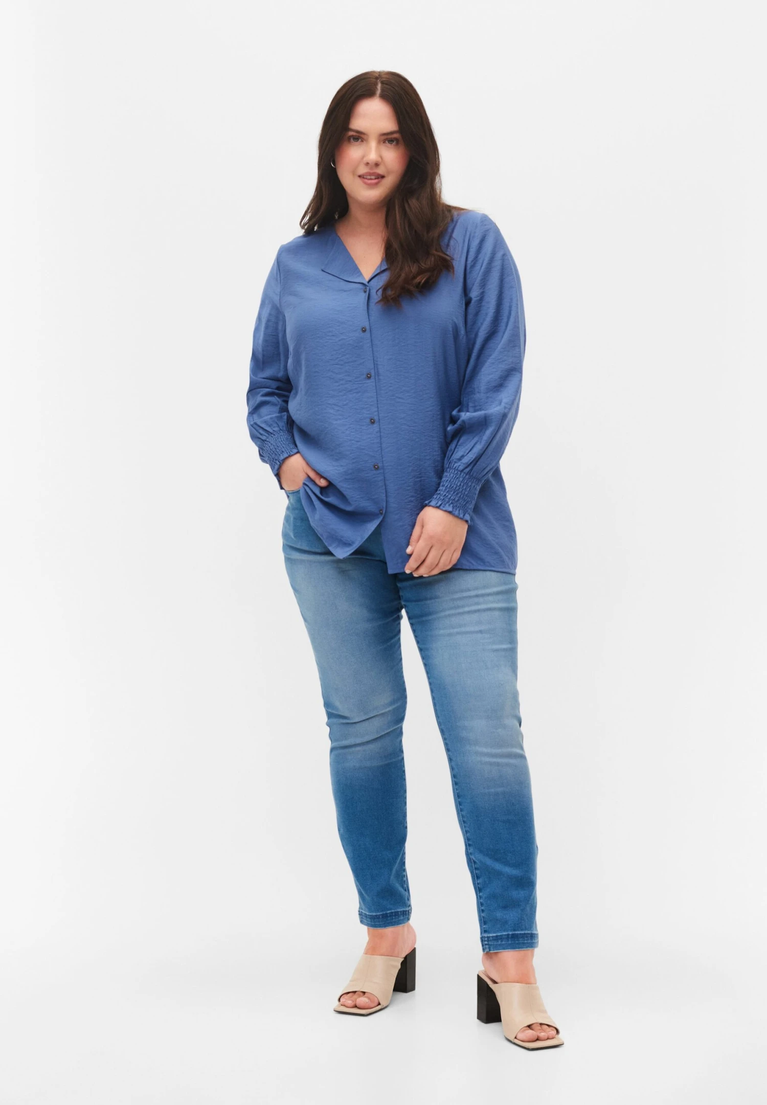 Zizzi MIT SAUMÄRMEL - Bluzka - Coastalfjord - obrazek 2