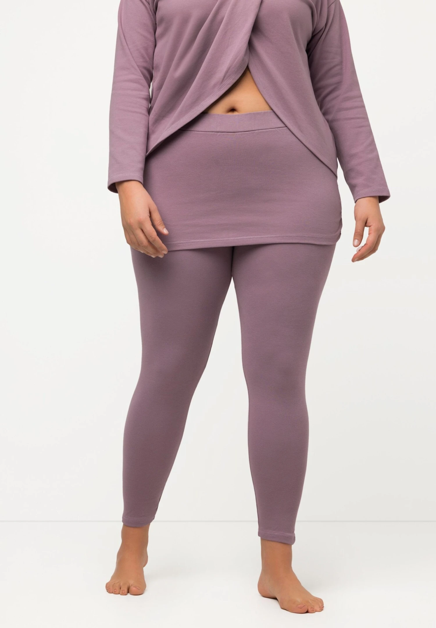 Ulla Popken Legginsy - Lilas Gris