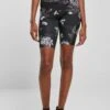 URBAN CLASSICS HIGH WAIST AOP CYCLE - Szorty - Darkflower