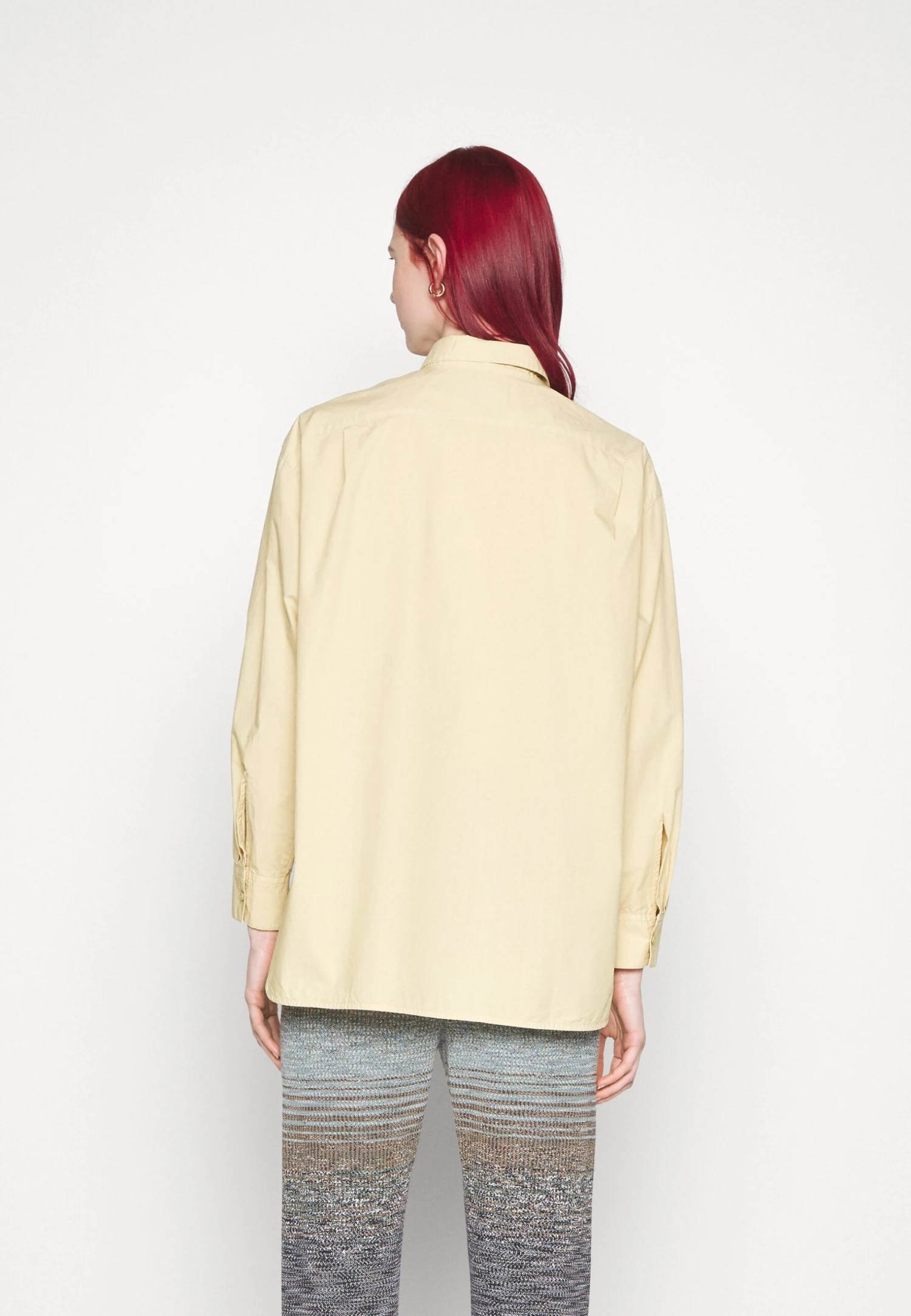 Marimekko GRISTE SOLID SHIRT - Bluzka - Beige - obrazek 4