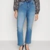 ONLY CARMAKOMA CARSALLY FLARE - Jeansy Bootcut - Light Medium Blue Denim