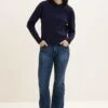 Tom Tailor KATE NARROW - Jeansy Bootcut - Mid Stone Wash Denim