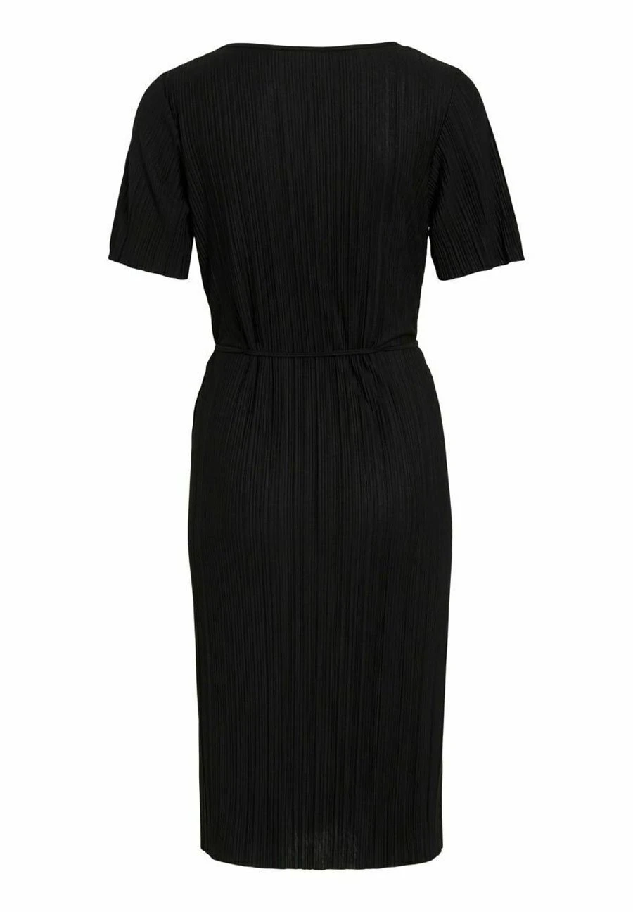 Vila KURZÄRMELIGES - Sukienka Dzianinowa - Black - obrazek 6