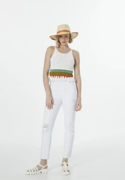 Twist COMFY MOM FIT - Jeansy Slim Fit - White