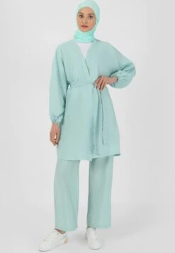 BENIN - Krótki Płaszcz - Light Green