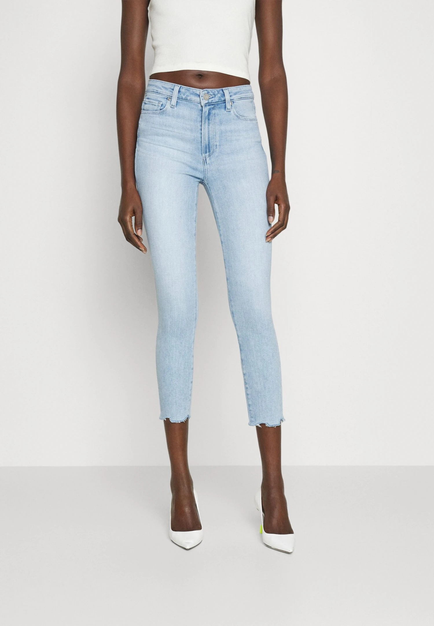 Paige HOXTON CROP - Jeansy Skinny Fit - Shooting Star