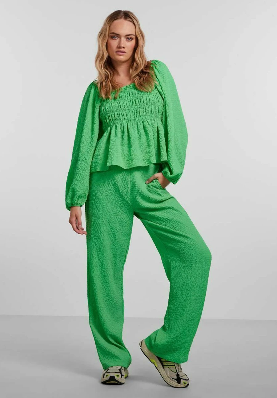 Pieces GESMOKTES - Bluzka - Irish Green - obrazek 2