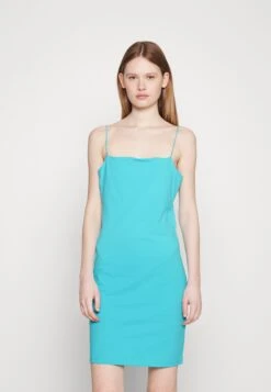 Pieces PCKIWI STRAP DRESS - Sukienka Z Dżerseju - Blue Atoll