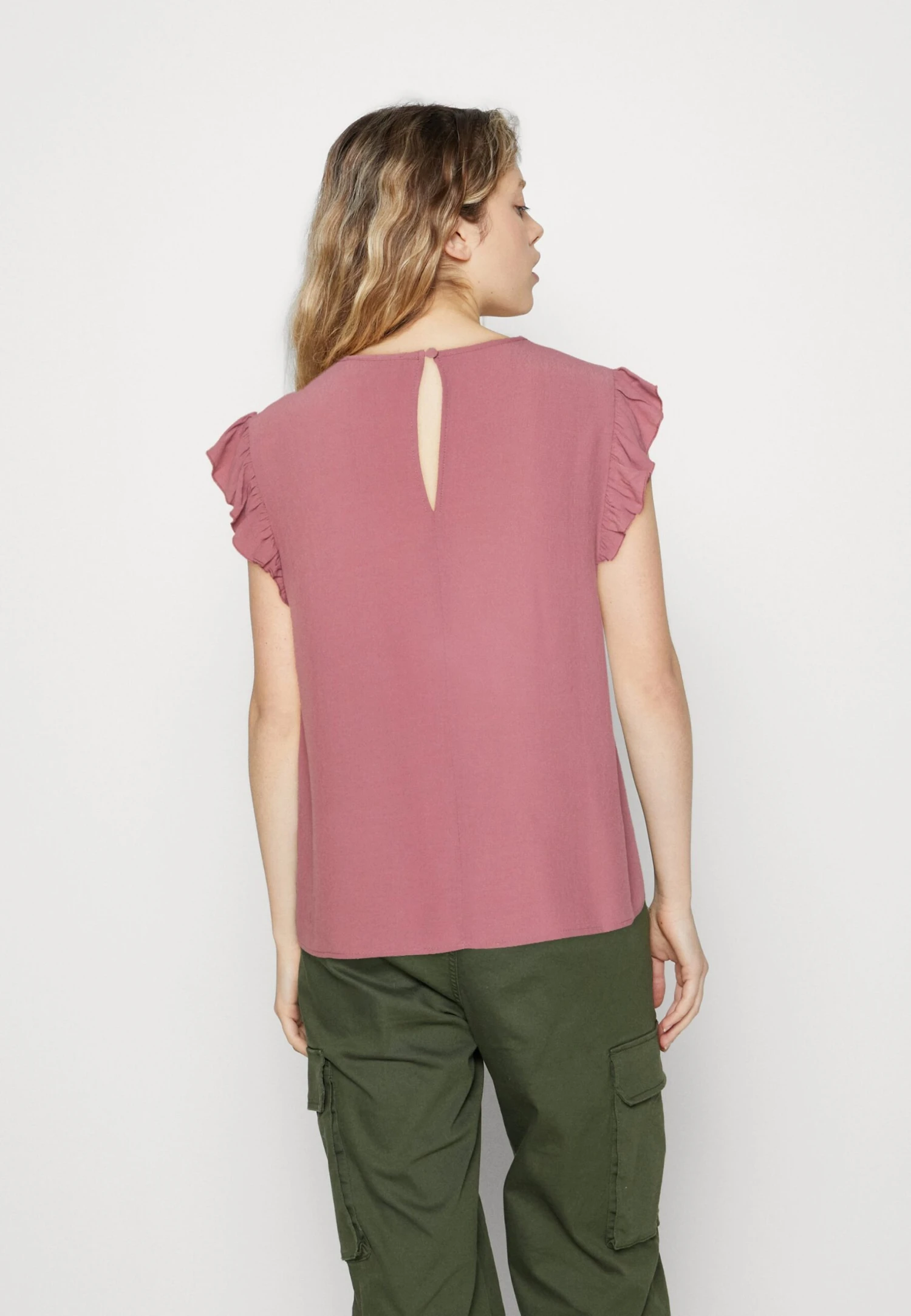 ONLY ONLKAJSA FRILL - T-shirt Z Nadrukiem - Nostalgia Rose - obrazek 3
