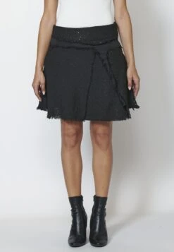 Koroshi Spódnica Trapezowa - Black