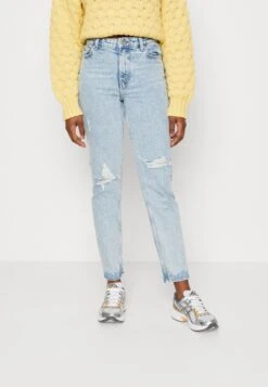 ONLY ONLJAGGER MOM - Jeansy Slim Fit - Light Blue Denim