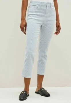 Next CROPPED - Jeansy Straight Leg - Blue Stripe