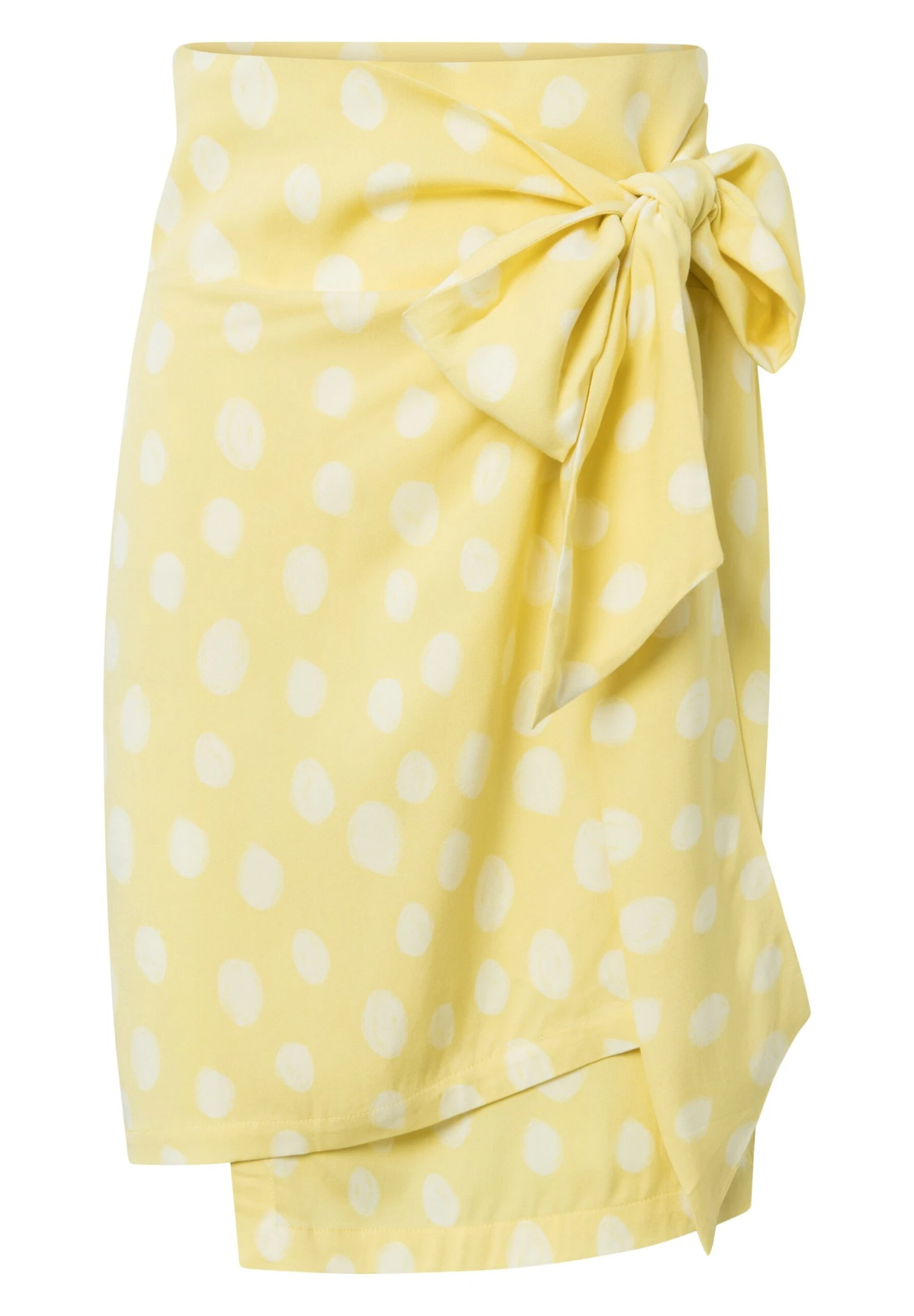 CARA - Spódnica Z Zakładką - Yellow - obrazek 6