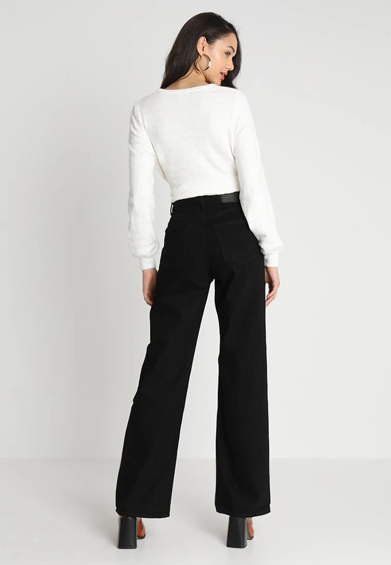 Monki Jeansy Bootcut - Black - obrazek 3