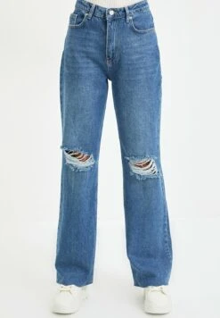 Trendyol Jeansy Dzwony - Blue