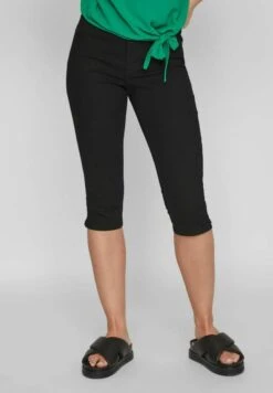 Vila CAPRI - Szorty Jeansowe - Black