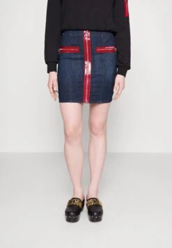 LOVE MOSCHINO Spódnica Mini - Blue Denim
